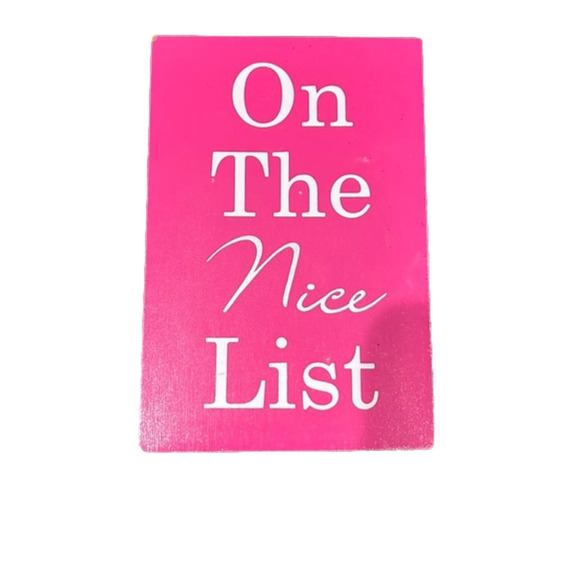 ON the nice list decor sign - Picture 1 of 2